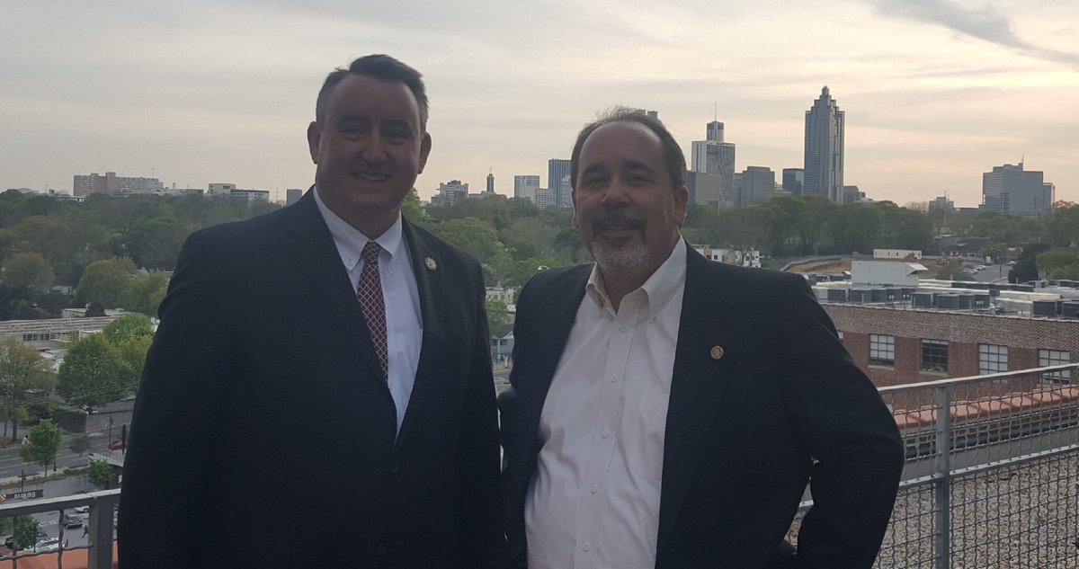 Great to be with my friend, Todd Edwards, from the Association of County Commissioners at Skyline Park tonight.