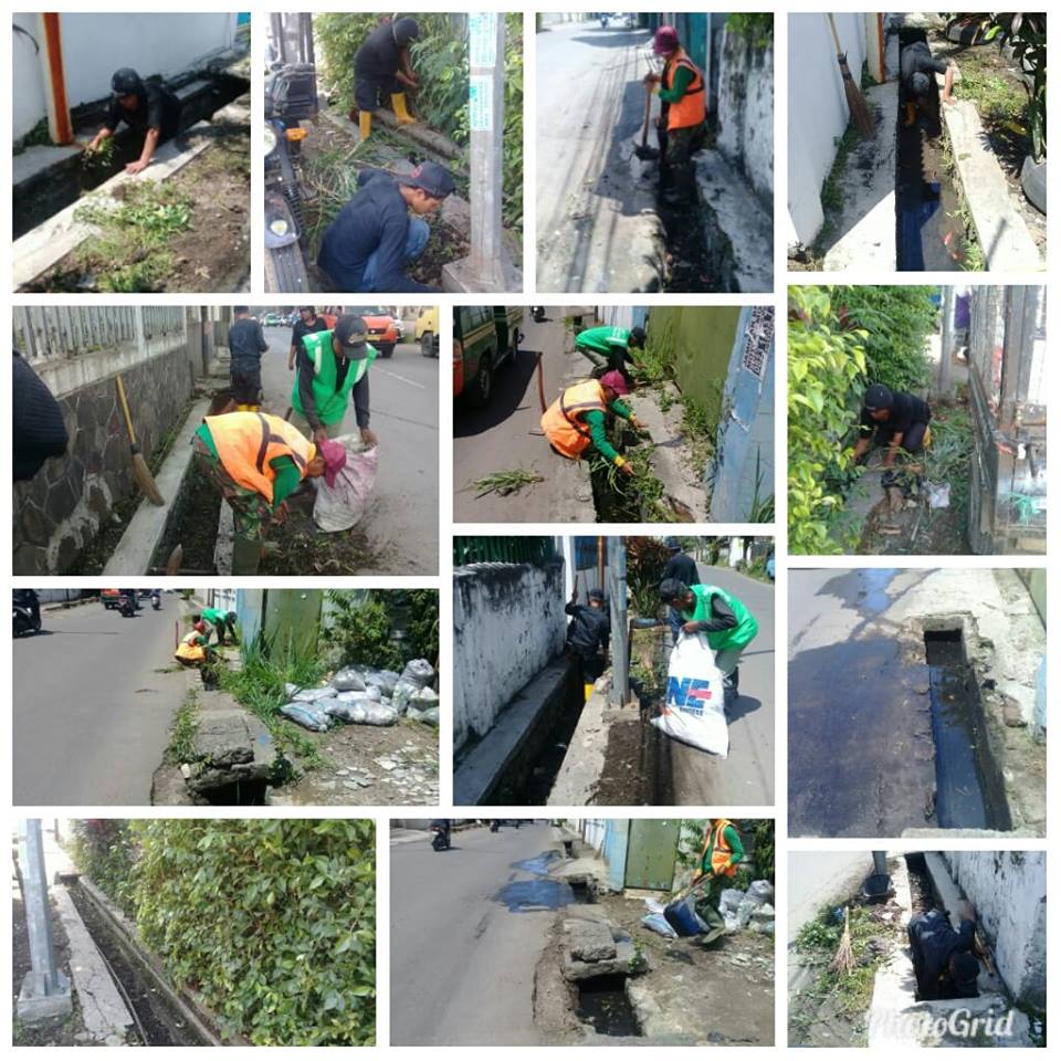 Giat Sore Gober Kel.Warung Muncang memelihara kebersihan seoanjang jln.Suryani tgl.10.04.2018 <a href="/KecBankul/">Kec. Bandung Kulon</a>