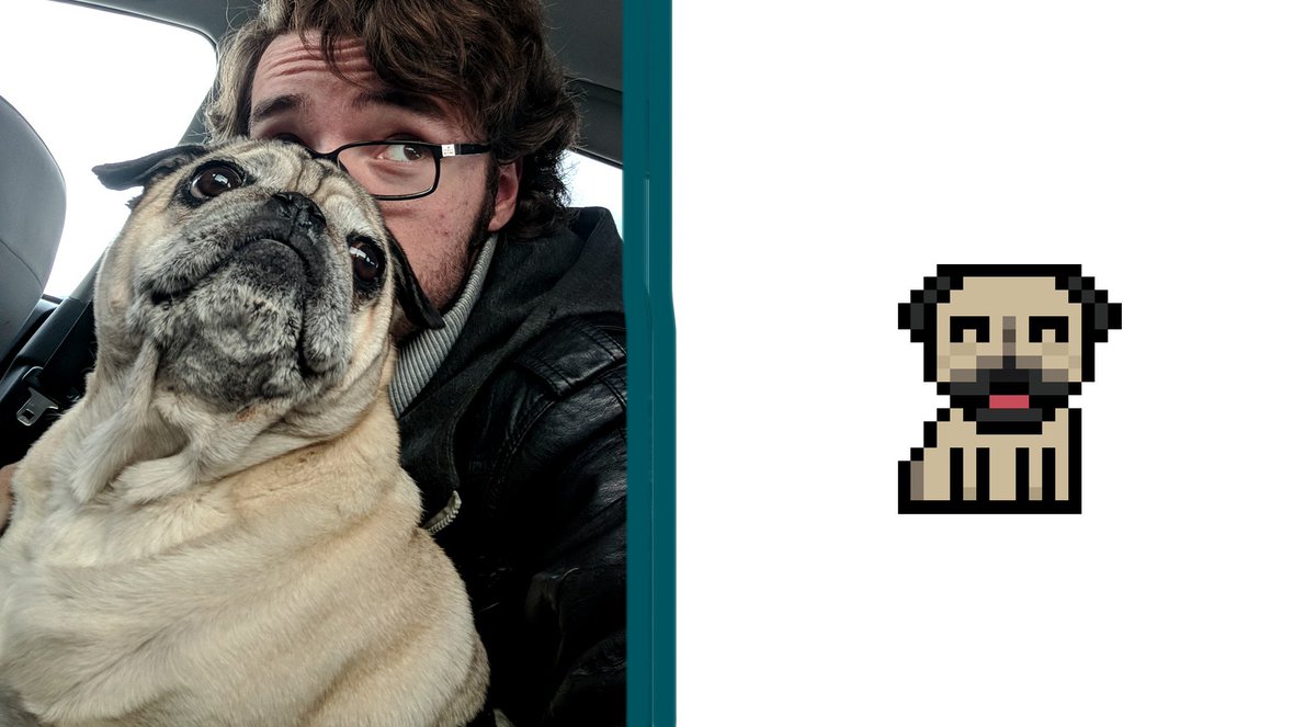 whenitsreadydev's tweet photo. Happy #NationalPetDay to to all the critters and caretakers out there! Here's a picture of Virgil, an inspiration who lent his excellent voice talent to #QuestQuest in the role of the Hero's dog! 
Truly, he answers one of mankind's oldest questions: Who's a Good Boy?!? https://t.co/anVxqk7NUR