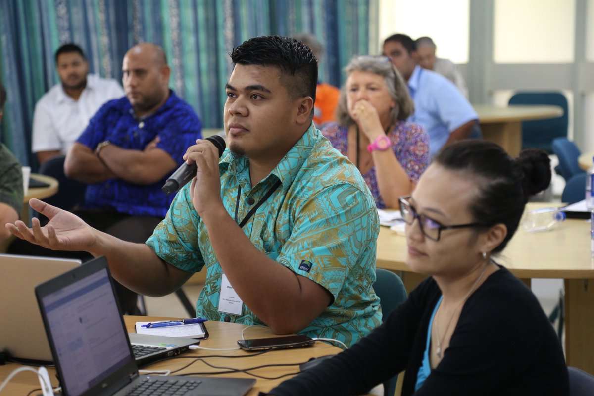 USEmbassySuva's tweet photo. Interesting sessions today on use of blockchain for #climate action and blockchain in #fisheries followed by Q&A session #blockchainPacific #FijiBlockchain https://t.co/bzR9YyNY1a