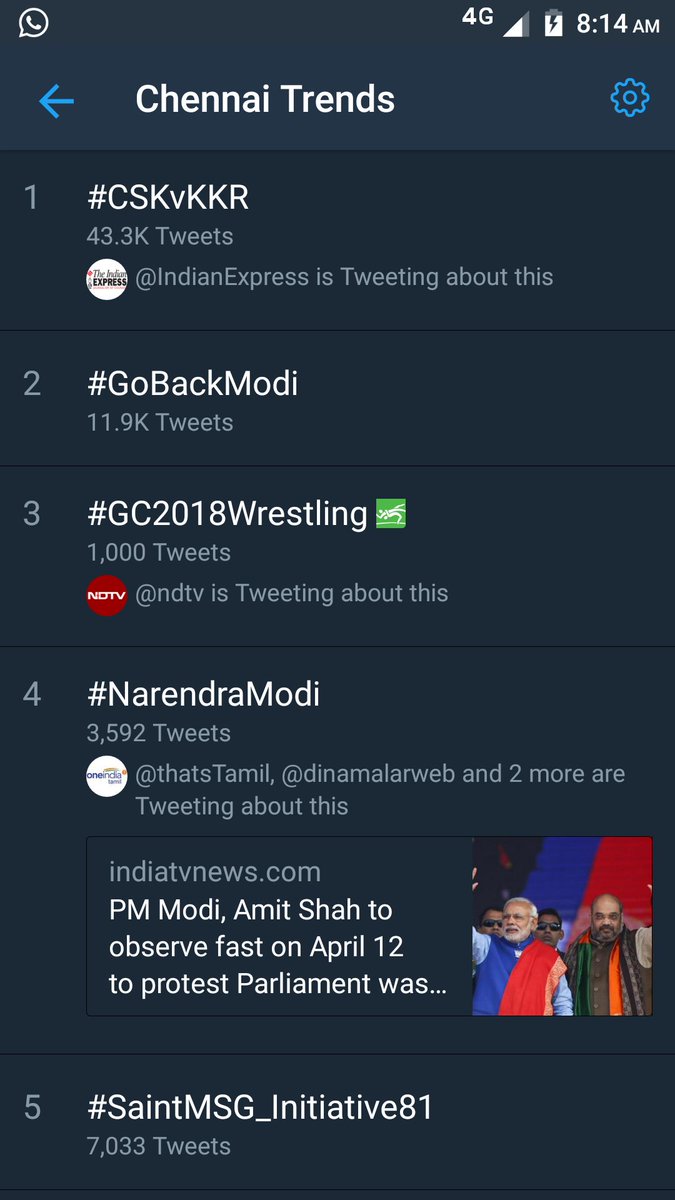 ajithpkc's tweet image. #GoBackCulpritModi that was trending few minutes back has disappeared suddenly.

@TwitterSupport @Twitter 
#FreedonOfExpression
#TwitterSoldToBJP

#GoBackModi