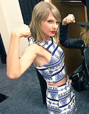 taysevolution's tweet image. Taylor showing off her biceps, through the years