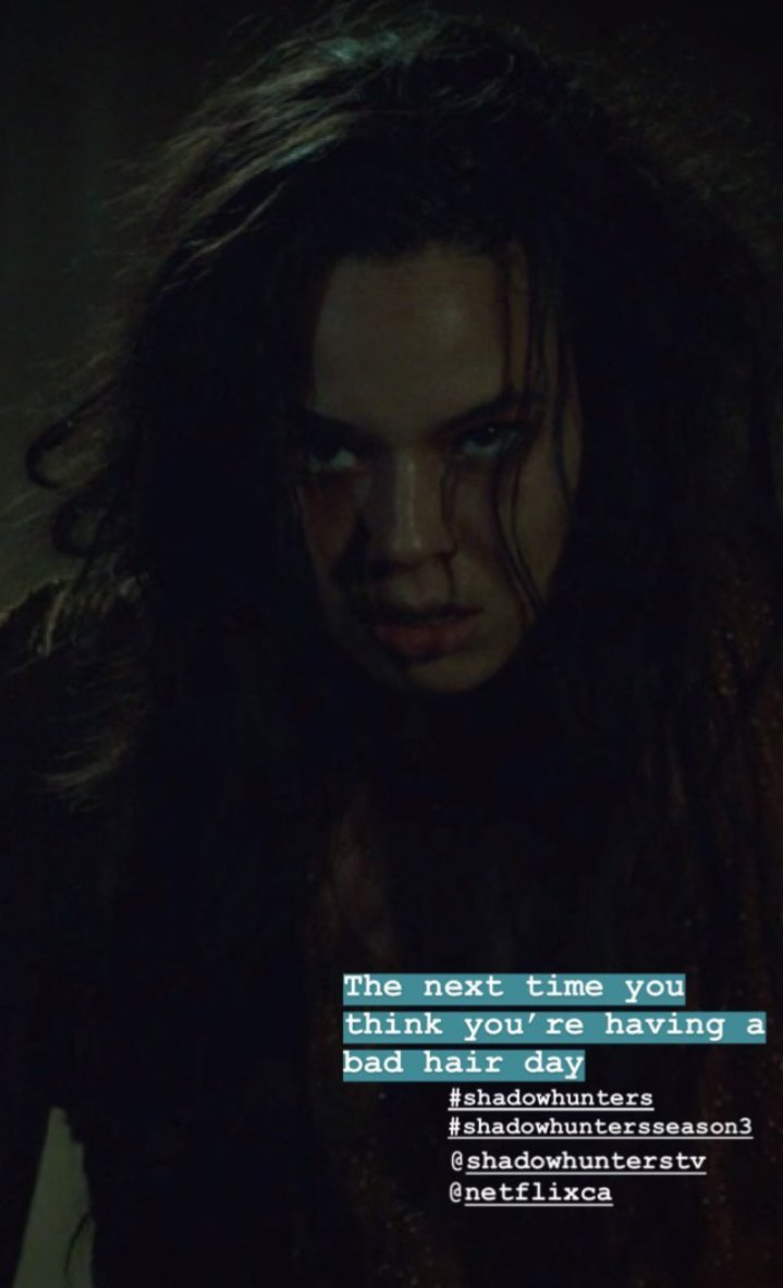 TMI_Uruguay's tweet photo. 😂😂😂 #TheUglyTruth Can't stop laughing @genevieve_kang 😄😄 This is so me...#CurlyHairIssues #MorganYoung #Shadowhunters #ShadowhuntersSeason3 https://t.co/Hhrb1SJL0D