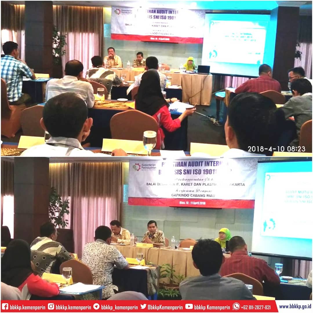 BbkkpKemenperin's tweet photo. 3. Kegiatan pelatihan dibuka oleh Sekretaris Gapkindo Cabang Riau. Pelatihan diikuti oleh 21 orang peserta yang berasal dari perusahaan yang menjadi anggota Gapkindo Cabang Riau.

#kemenperin #kemenperin_ri #bbkkp #gapkindo #riau #auditinternal #ISO19011 #pelatihan #training https://t.co/742SJvjIzT