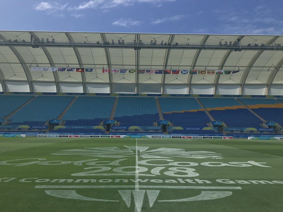 WorldRugby's tweet image. In just over 24 hours, this place will be buzzing to the tune of #Rugby7s as the inaugural women’s comp kicks-off #TeamCommonwealth #GC2018