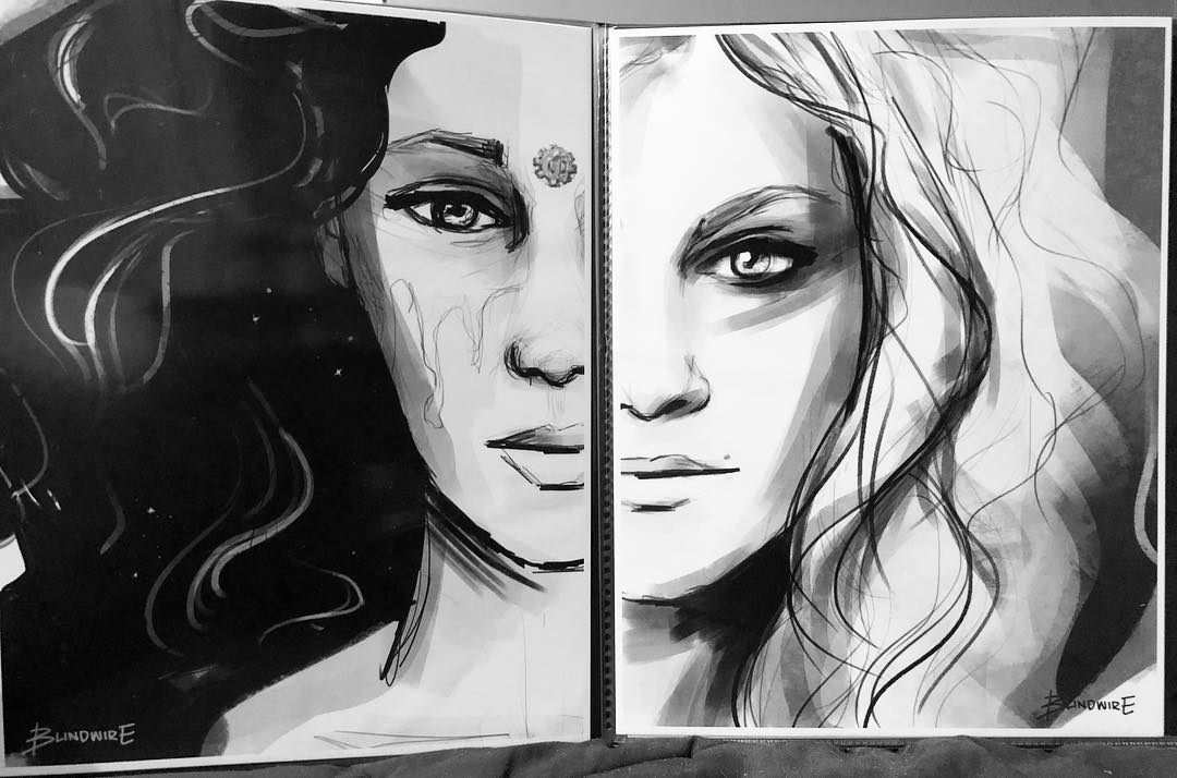 LexaGold1's tweet photo. Lexa+Clarke ❤️💗💞 #Soulmates  (crd @blindwire_art) https://t.co/RktqyRQIQY