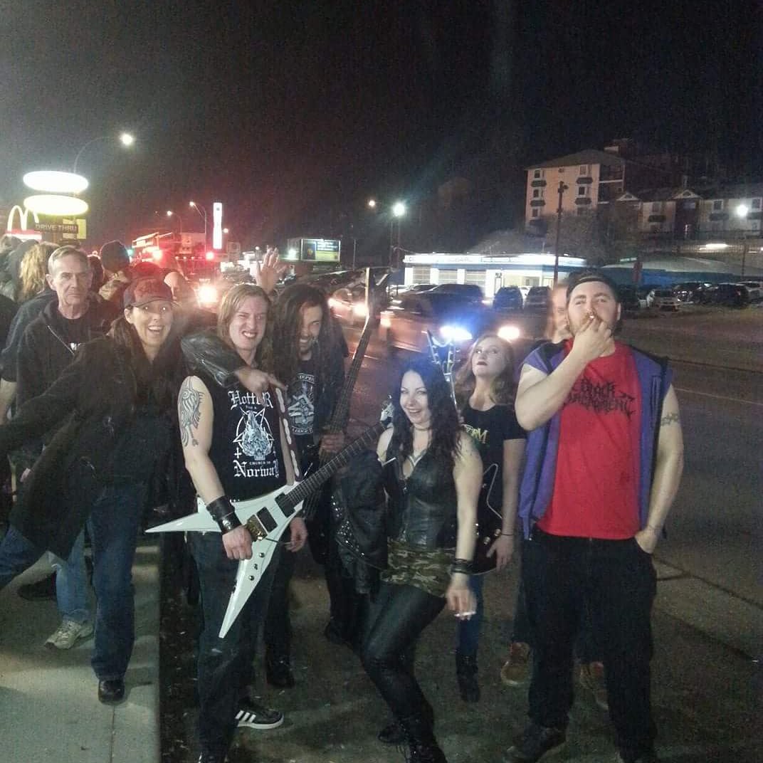 BlackSacrament3's tweet photo. Had a killer night at Distortion yesterday. A fire broke out and caused us to evacuate on our second last song of our set. Endless Chaos still had time to take the stage!
#BlackSacrament #Distortionyyc #yyc #metal #Calgary #EndlessChaos #Krepitus #Animosity #Albertametal #fire https://t.co/pMrZvqBFHe