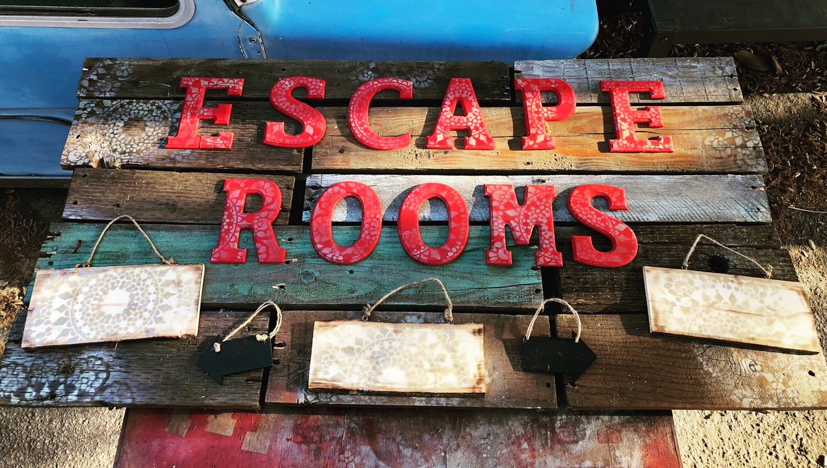 New signage for our booth at #renaissancepleasurefair come see our new room every weekend through May 20th! #renaissance #mobileescape #escaperooms