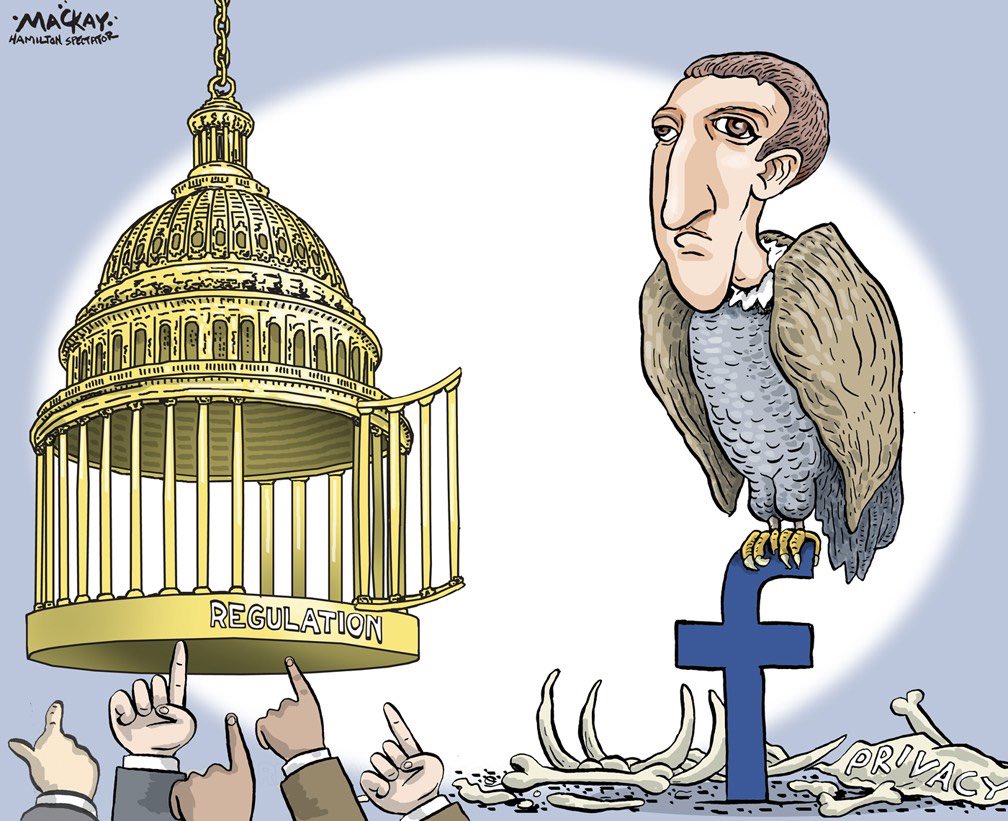 Social media regulation inevitable: cartoon by Graeme MacKay uspoli USPolitics cdnpoli FacebookExit | ??á? ?&#39;???? Global N | Scoopnest