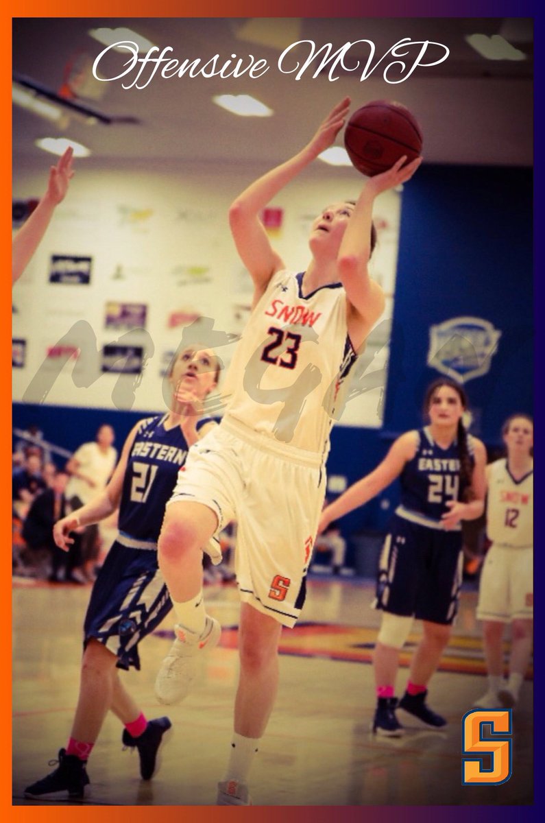 Snow_WBB's tweet photo. Megan Carr, voted by her teammates as this years Offensive MVP. Congrats Megan #AlwaysUs https://t.co/XeLyAK0n9C
