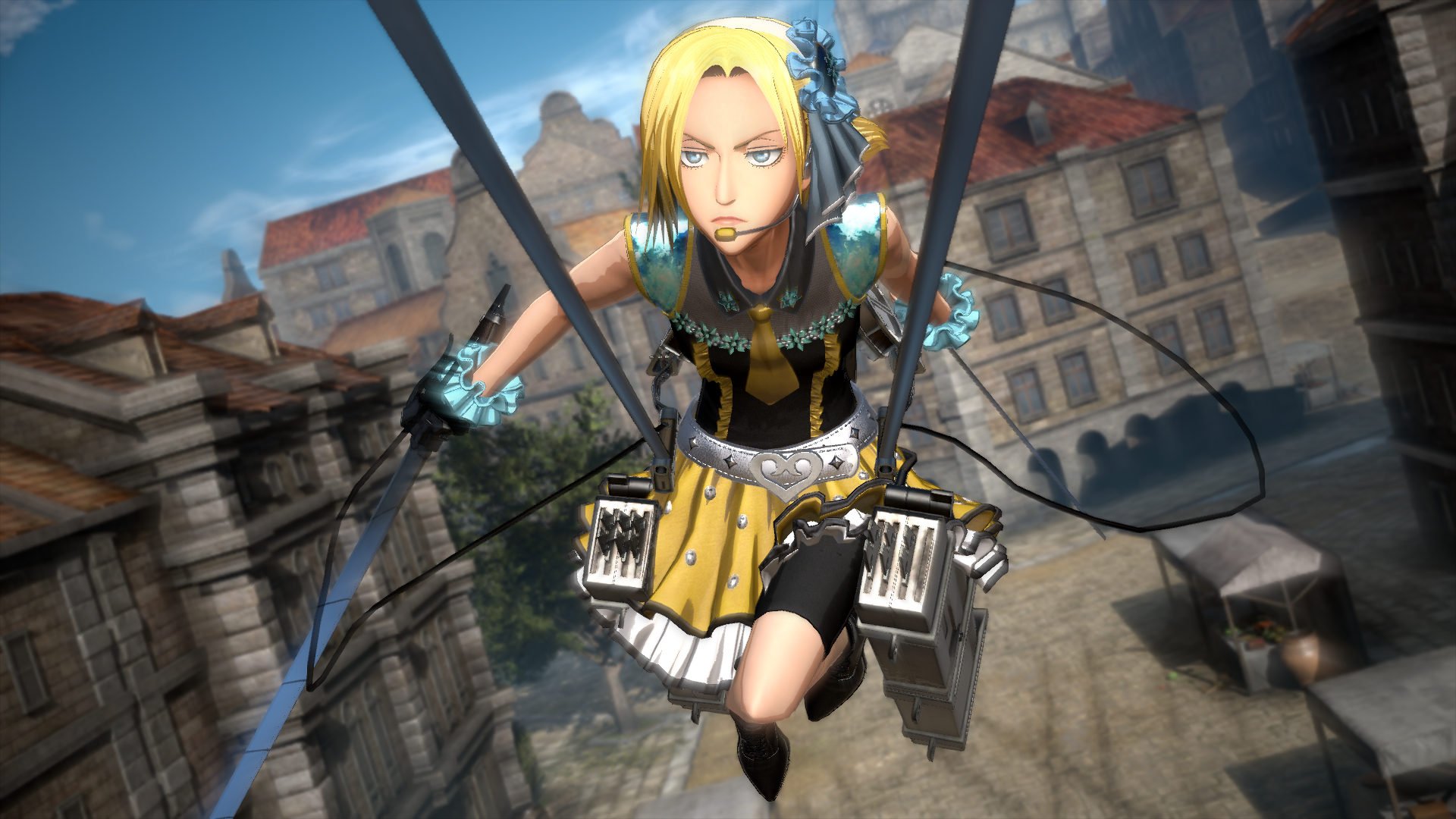 ゲーム 進撃の巨人２ Final Battle 公式 衣装4種配信 本日配信のdlc 追加コスチューム での戦闘シーンを取り揃えました 巫女 立体機動装置 ってどんな取り合わせ と思いきや ユミルさん すごくカッコイイです 画像はps4版のもの