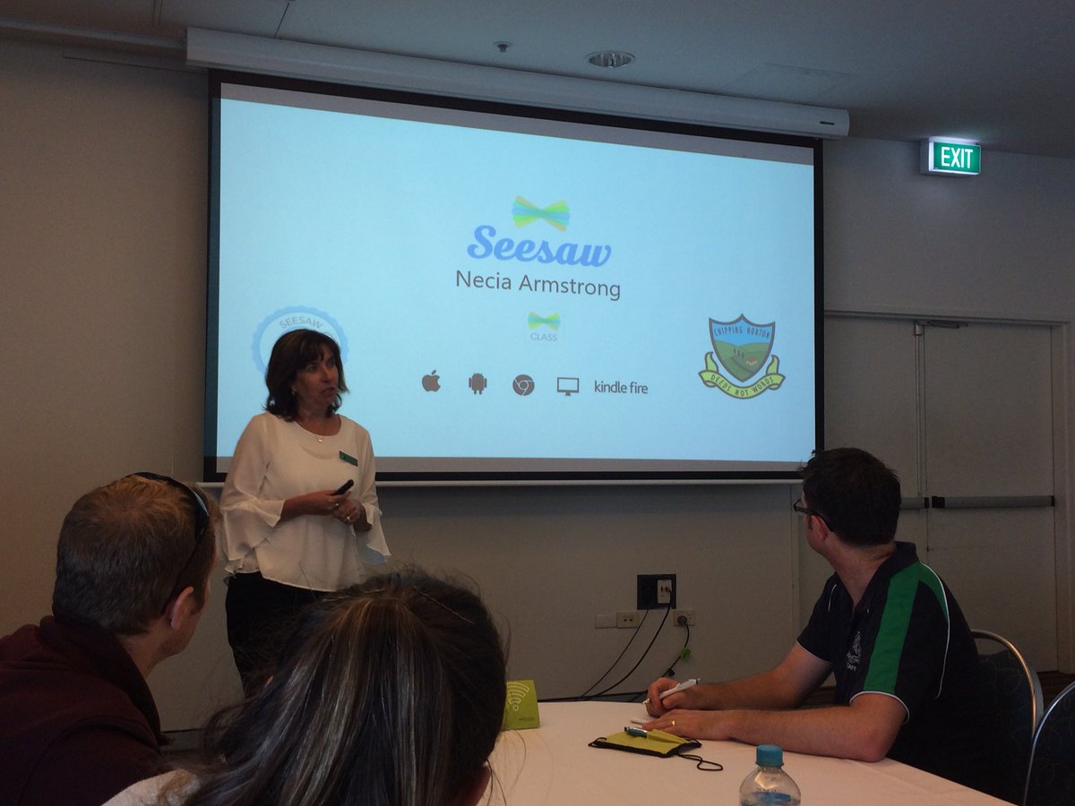 Ready for a #SeeSaw advanced session with <a href="/nec224/">Necia Armstrong</a>  at inspire innonvate conference #inspirensw