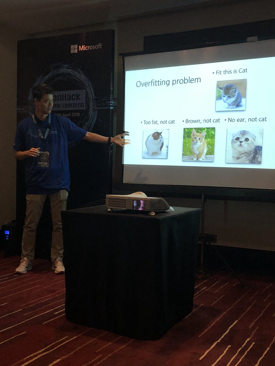 azadehkhojandi's tweet image. Very engaging talk about deep learning #MSOpenHack #machinelearning