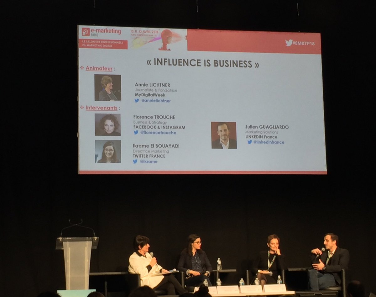 Plateau inédit avec @LinkedInFrance <a href="/florencetrouche/">florence trouche</a> <a href="/facebook/">Facebook</a> et <a href="/Ikrame/">ikramX 🌼</a> de Twitter : merci et bravo #EMKTP2018 et <a href="/AnnieLichtner/">Annie Abela</a>