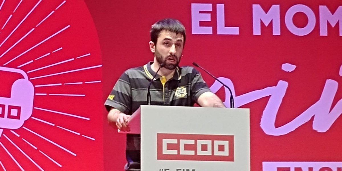 CCOO's tweet photo. #EsElMomento finaliza el segundo bloque con Mónica, Elena, Arkaitz y Mari Luz. 

https://t.co/aUQU4fXebK https://t.co/KbH8eIMLwI