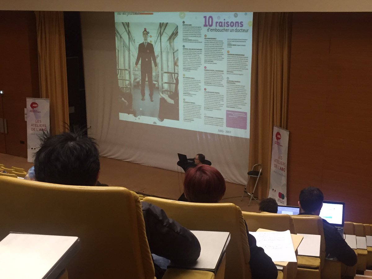 ABG_Asso's tweet photo. Amphi Poincaré #RDVemploi @sup_recherche : début Du 2e atelier : "valorisation des compétences" Ou Comment utiliser l'outil #docpro https://t.co/rfSDsJE3hB @ https://t.co/SVgTzqEQZx