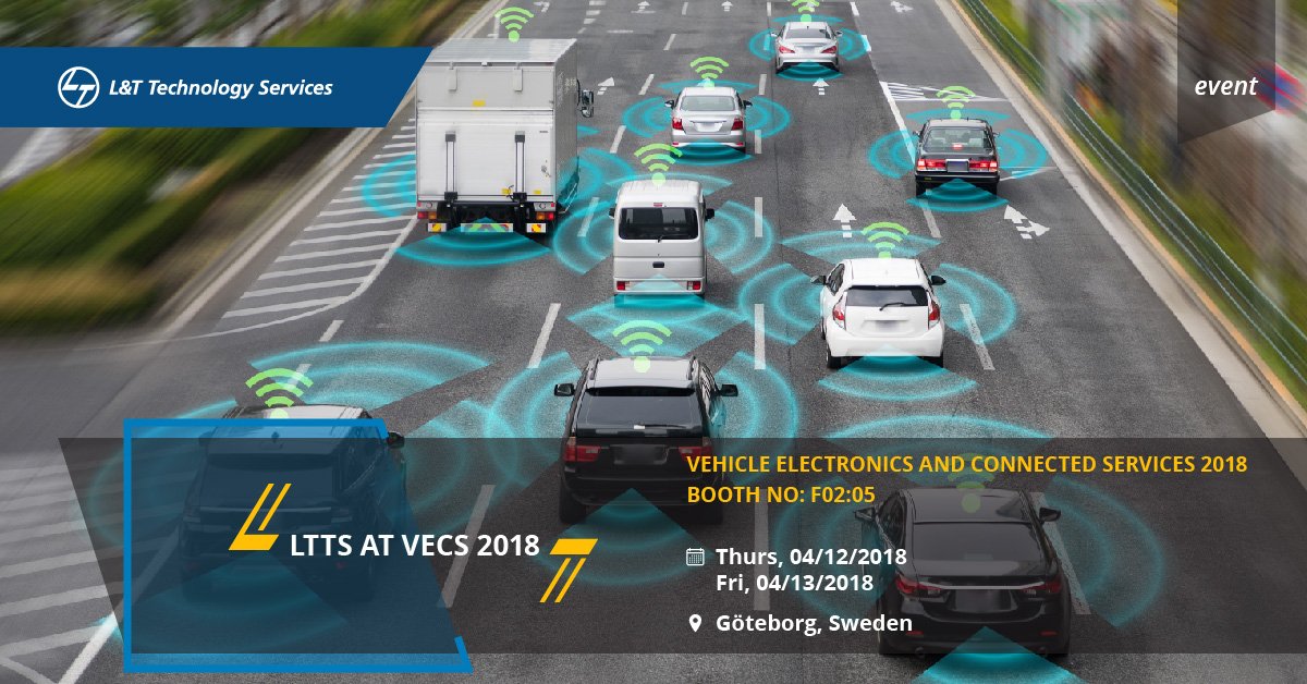 LnTTechservices's tweet photo. #LTTS invites you to an exhibition and a speaker session at #VECS2018 where OEMs, suppliers, service providers, and universities, network. Do visit us our booth, click here for further information: https://t.co/GVhk0cBpku https://t.co/8LFp1U1Jwf