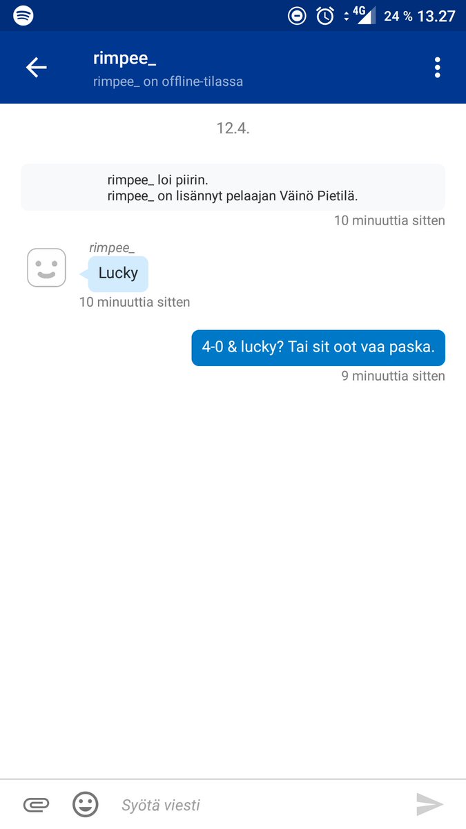 vee_SILE's tweet photo. EASHL scene needs this kind of emotion back! Vs. players are doing it right. Got to know that I'm lucky after 2nd period.
If just our guys at @NHLGamerCOM would do the same. Imagine @Mixuchristian (for an example) calling @SKY_ECLPS4 lucky and just shitty team. #NHLGamer #ECL6 https://t.co/aPK9rOGC9u
