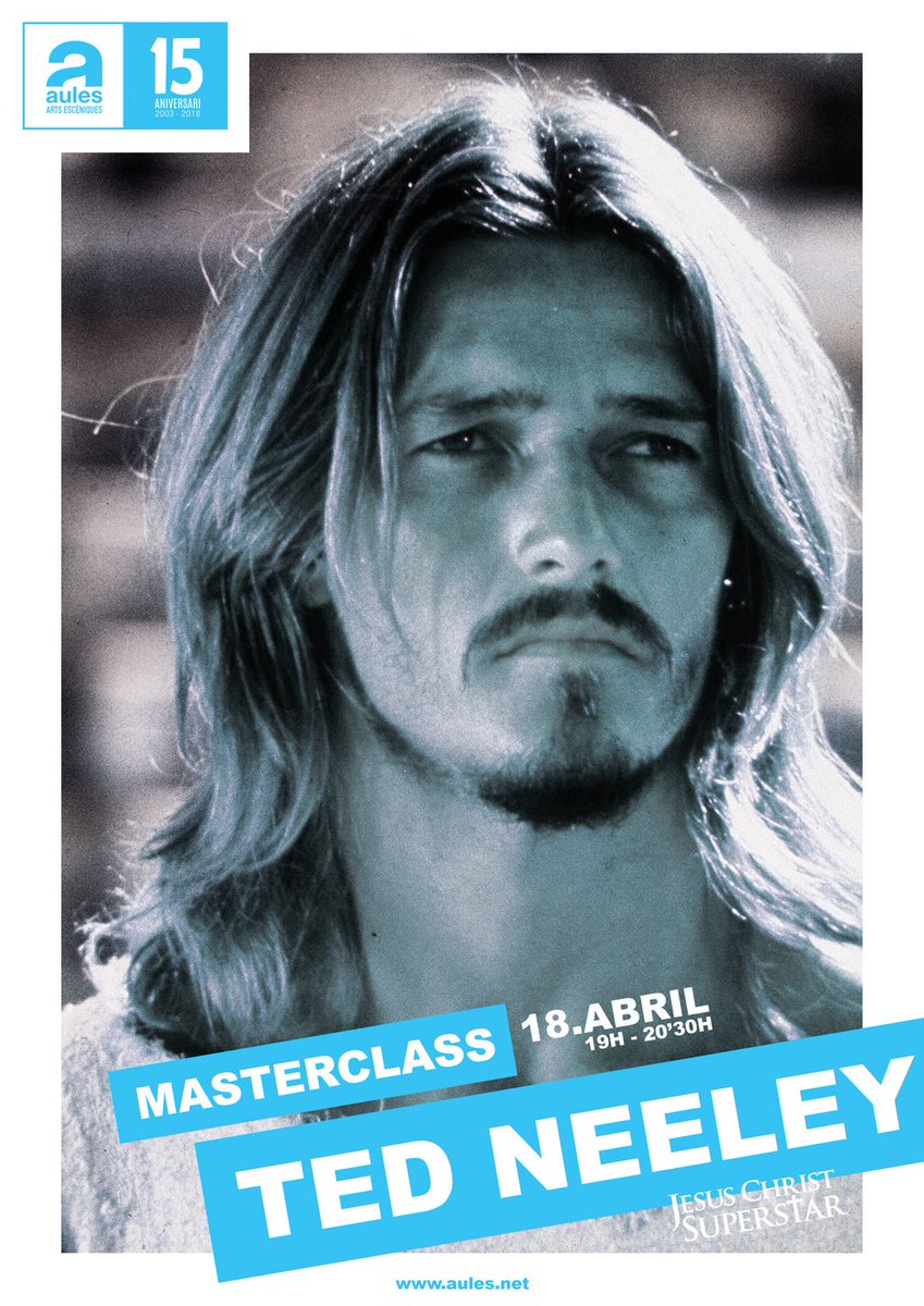 Teatralnet's tweet photo. #Masterclass amb Ted Neeley, el ’Jesucrist Superstar’ a @escolaAULES. Preu especial per a lectors de #Teatralnet: https://t.co/MRpD8aHRuu https://t.co/VA8opZmJFF