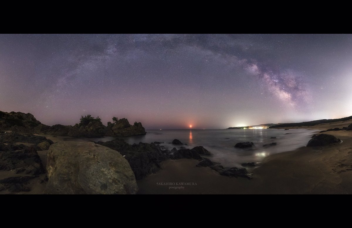 TAKA_3222's tweet photo. 『The moon and the Milky Way』

青森で見た月の出と天の川は
美しすぎて言葉を失った。

#青森県 #東京カメラ部 #東北が美しい https://t.co/Ft6Fe9Fvhe