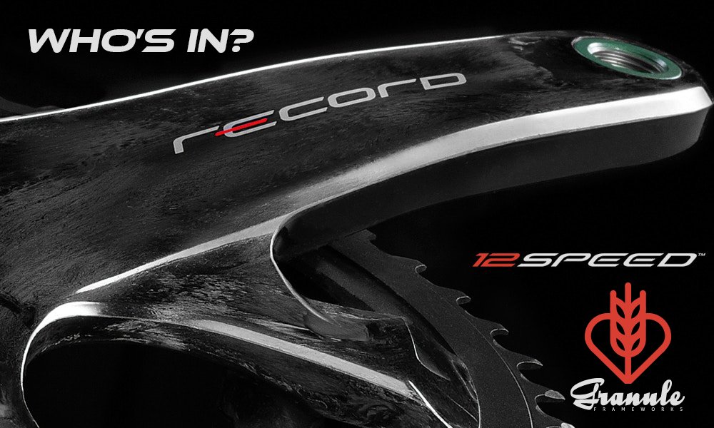 granuleframes's tweet image. Who's in? We are lucky enough to be getting one of the very first 12 speed groupsets from Campagnolo in the country so who fancies getting a handmade bike with this amazing array of Italian goodness?!