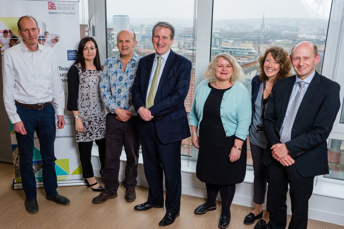 SOEBristol's tweet photo. The Secretary of State for Education visited @SOEBristol for an insight into our #teachertraining programmes. Going against recent national statistics, the School has seen an increase in application numbers for its ITE courses - well done team! https://t.co/wO4nfut9oW https://t.co/4lcqLVFgjC