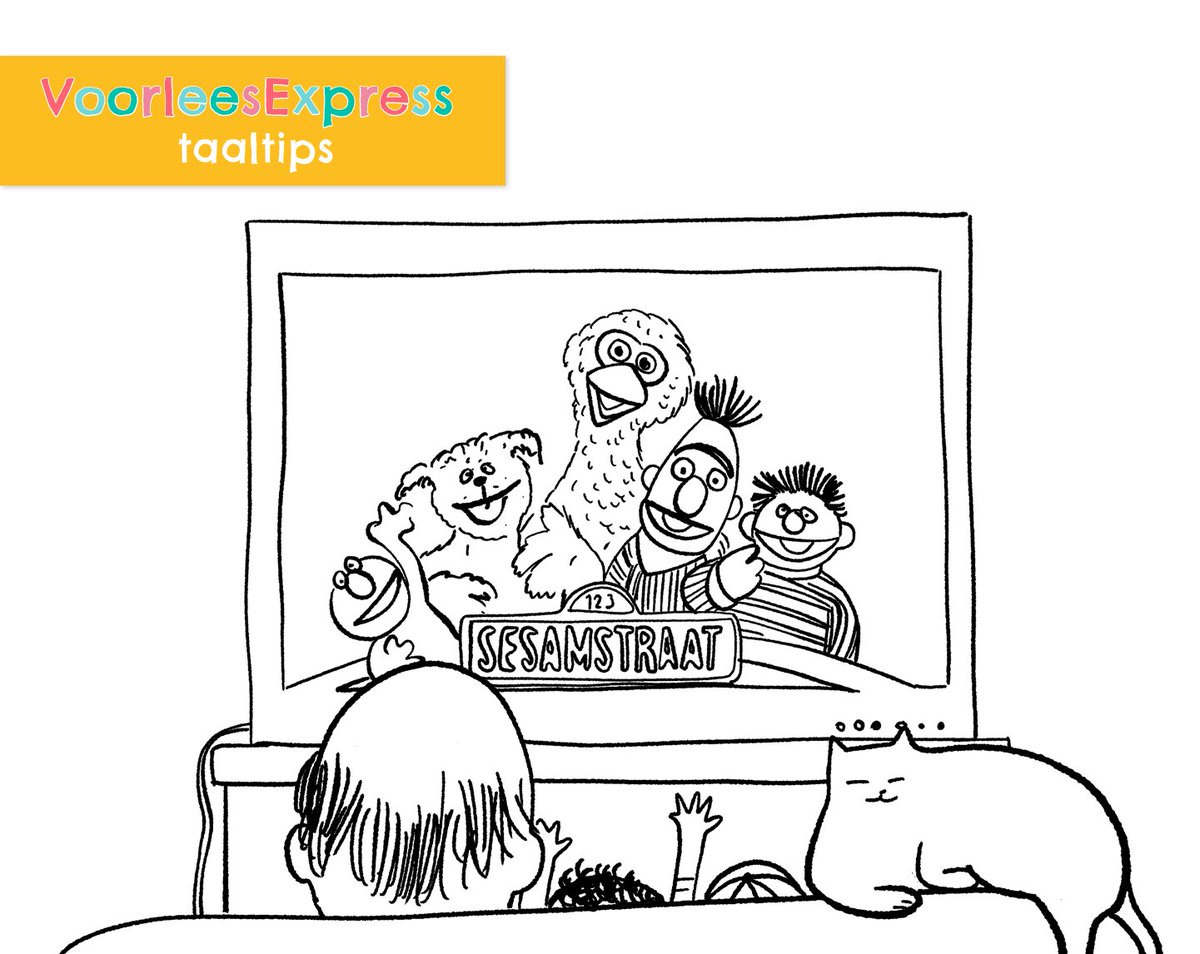 Kijk samen naar een leerzaam programma zoals Sesamstraat, Zandkasteel of het Jeugdjournaal. Praat samen over wat jullie gezien hebben 📺