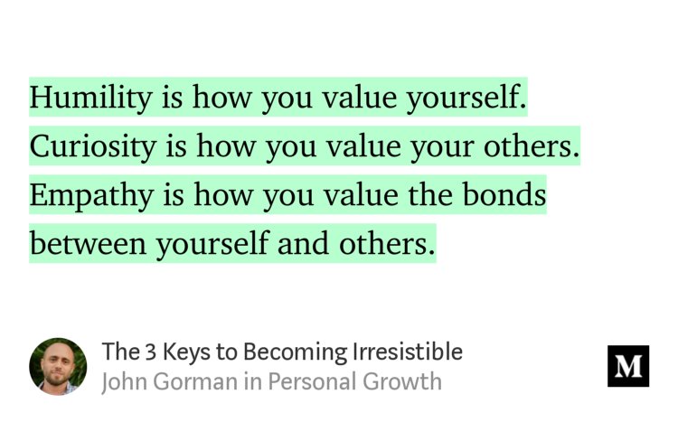 hooliakim's tweet photo. “The 3 Keys to Becoming Irresistible” — @ThisIsGorman https://t.co/xxWq6vhT6M https://t.co/CoIlwFsaOL