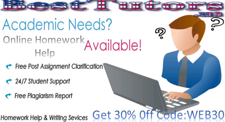 Besttutorsforus's tweet image. #Online_Homework_Help – The #Best_Tutors is a popular and reliable academic portal known to deliver the students with #fantastic_assignment_help finished their specialists.
Visit Here
besttutors.us
Live Chat@ m.me/besttutors