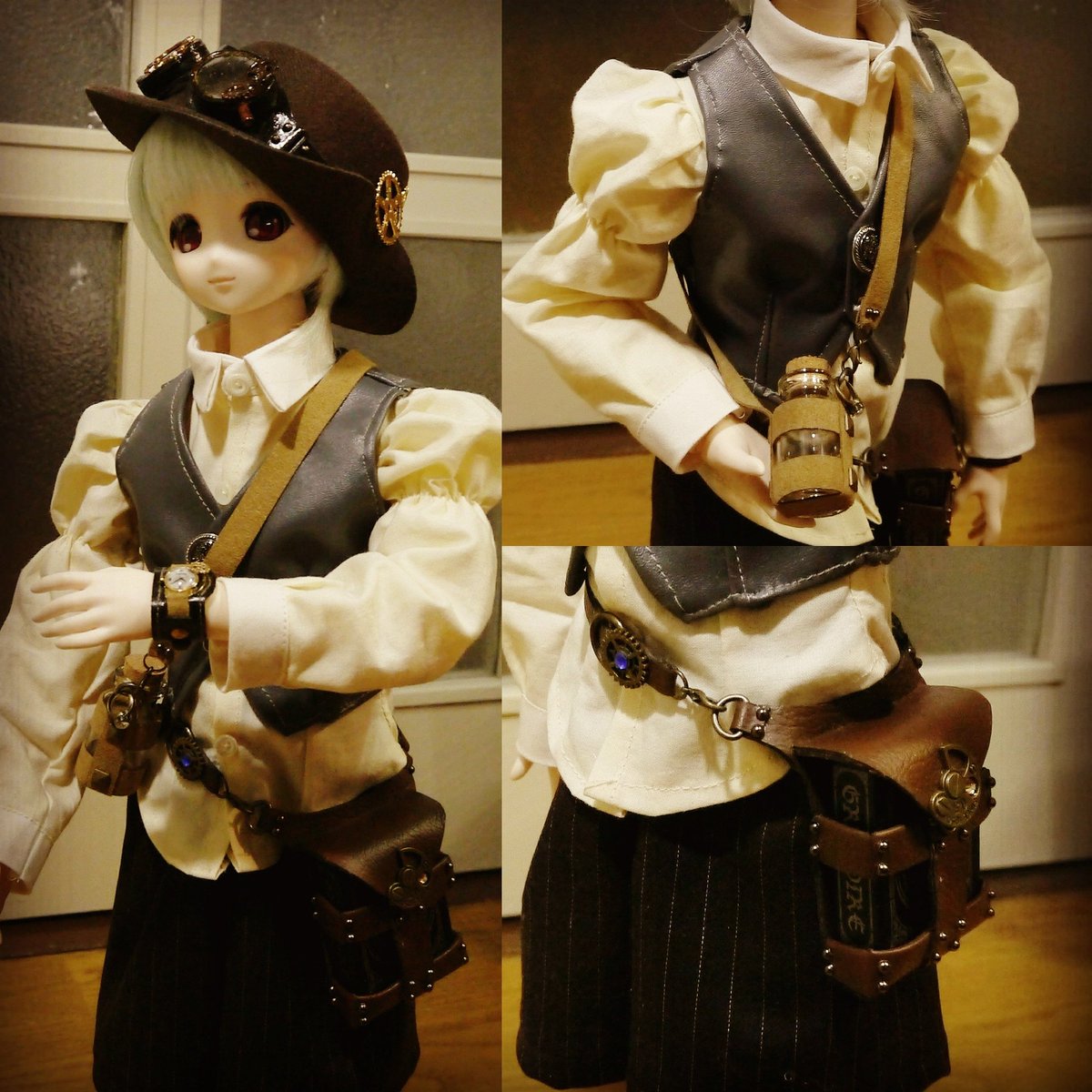 Marrybell I Doll 63参加 No Twitter 5月4日に浅草にて開催される ドールショウに参加します ブースno は5 E 1314です 今回もスチパンメインです 写真はi Dollで展示した試作品 ドールショウ53 大型ドール スチームパンク ゴーグル アクセサリー Dd