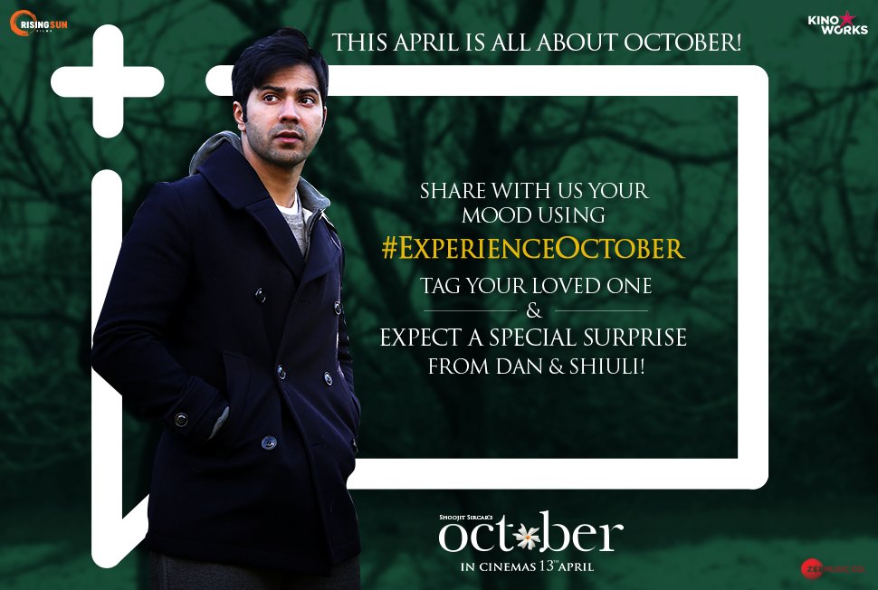 OctoberFilm2018's tweet photo. What's your mood today? #ExperienceOctober &amp; expect a surprise from @Varun_dvn &amp; @banitasandhu! Tweet using #Happy, #Sad or #Angry now! 

@ShoojitSircar @ronnielahiri @writeonj @Kinoworksllp @filmsrisingsun @ZeeMusicCompany https://t.co/HSYJl9W04P