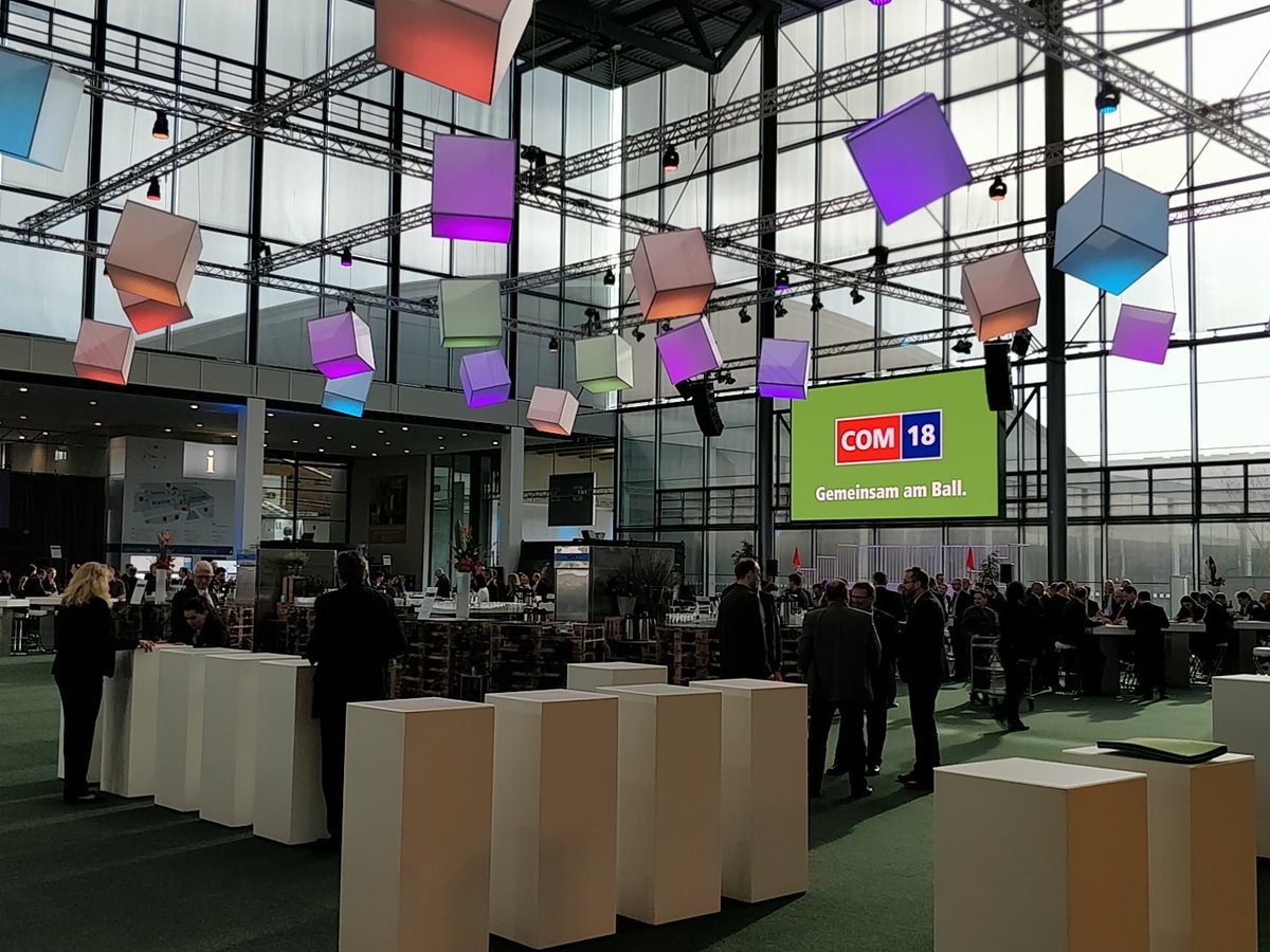 Hab es heute auch noch auf die #com18 geschafft