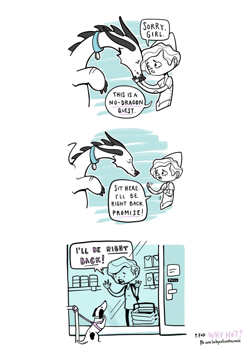 whynotwebcomic's tweet photo. I left my girl at my mom’s this week... so this is #mood 
#webcomic #comic #whynot https://t.co/TPevcfBnGP