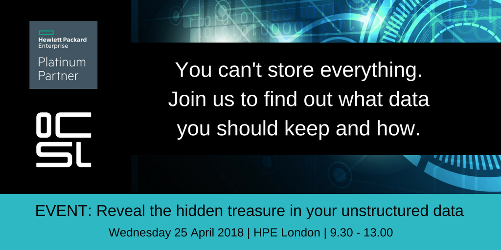 Very excited to announce Tony Stranack, Head of Information and Data Strategies (EMEA) <a href="/HPE_UKI/">HPE UK and Ireland</a> will be presenting at our #UnstructuredData event on 25 April.  We’ve got a great line up to help you tackle your data challenges – find out more: ow.ly/5l2F30jqQdi