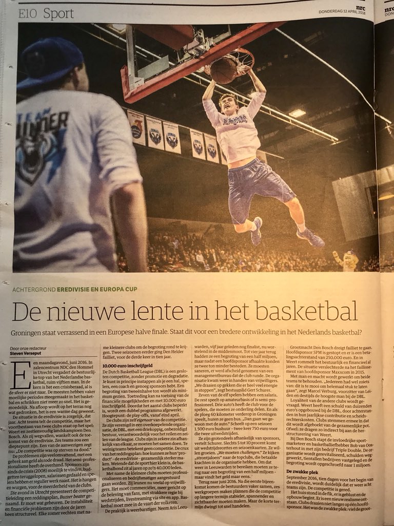 bberkhout's tweet photo. De nieuwe lente in het basketbal #revitalize @nrc @StevenVerseput https://t.co/Ek5ia9rosA
