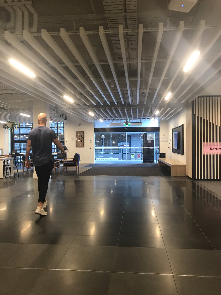 TransformServe's tweet image. Walk all the way to the glass doors at the end and turn left  #TSCON18