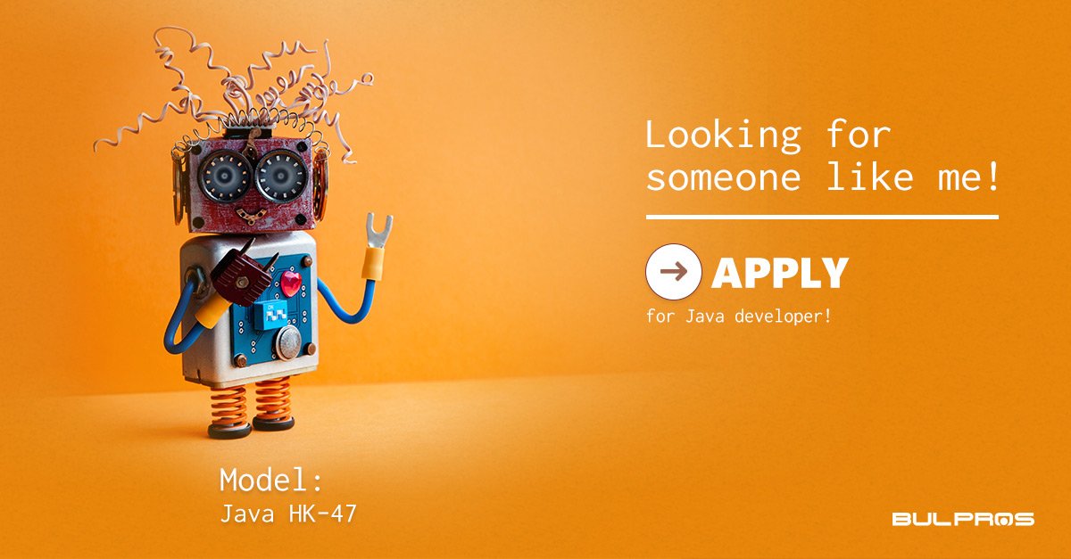 bulpros_com's tweet image. Java Developers wanted! Take advantage of this workplace opportunity to enhance your career. #java #BULPROS #newjob #careerdevelopment 💪😎🔝 Apply here: portal.staffico.com/Bulpros/JobPos…