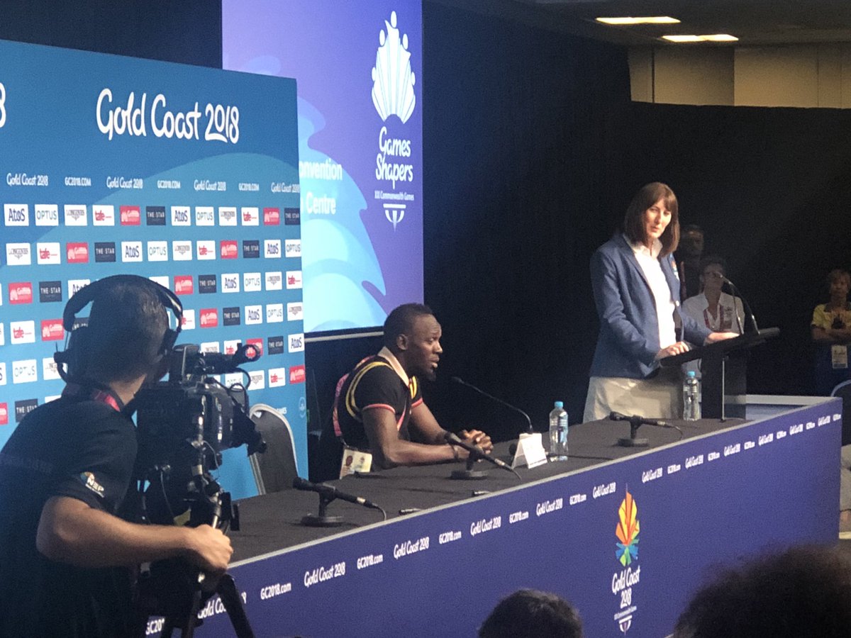 Commonwealth Sport (@thecgf) on Twitter photo COMMONWEALTH CHAMP USAIN BOLT
“The Commonwealths are very, very important. Very important to the athletes and to the world. The support is so clearly here.”
#TeamCommonwealth #WeAreTheCommonwealth #CommonwealthLegend <a href="/usainbolt/">Usain St. Leo Bolt</a> @GC2018 COMMONWEALTH CHAMP USAIN BOLT
“The Commonwealths are very, very important. Very important to the athletes and to the world. The support is so clearly here.”
#TeamCommonwealth #WeAreTheCommonwealth #CommonwealthLegend <a href="/usainbolt/">Usain St. Leo Bolt</a> @GC2018