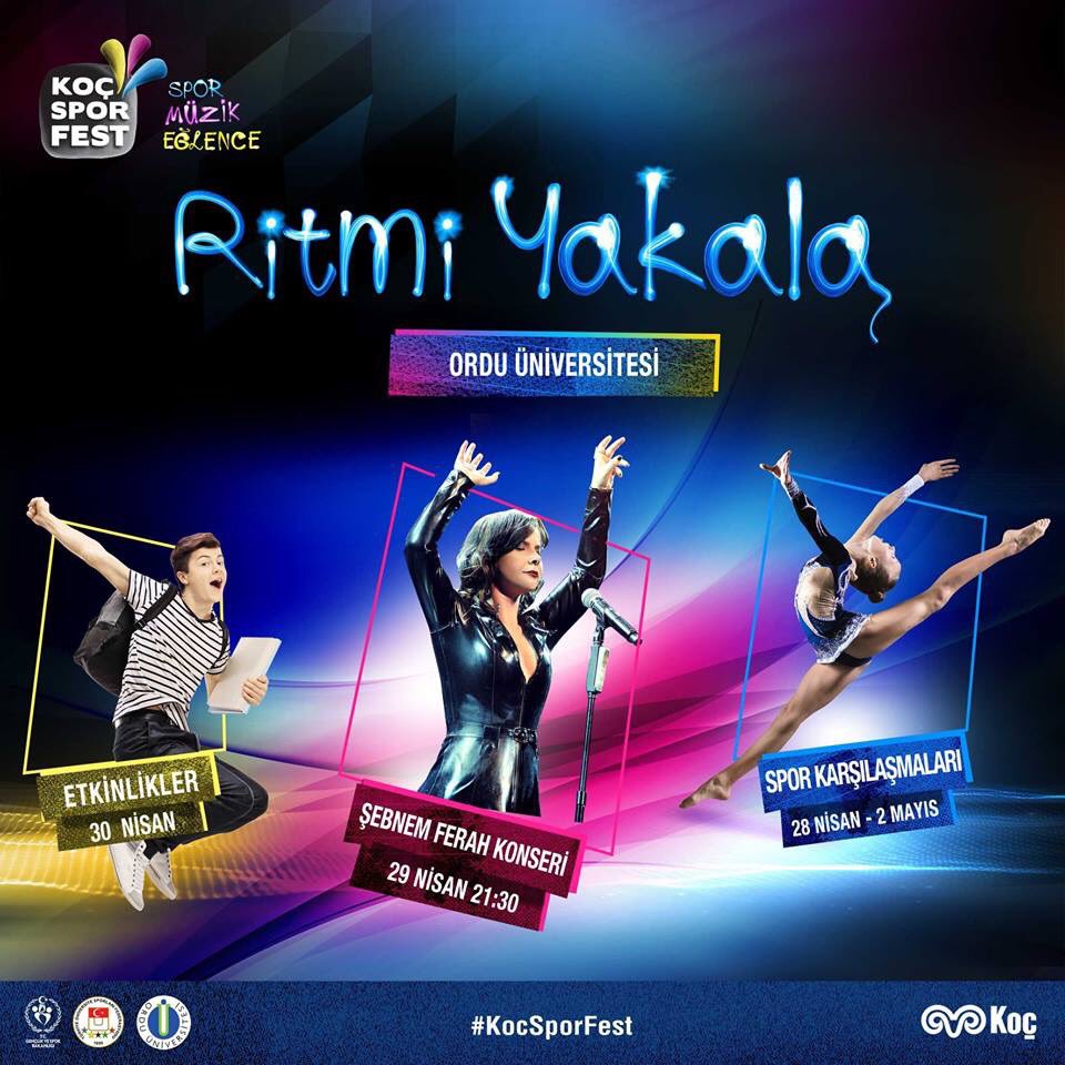 Ordu Üniversitesi Spor, müzik ve eğlencenin festivali Koç Spor Fest, bahar döneminde bu sene Ordu Üniversitesi’nde!