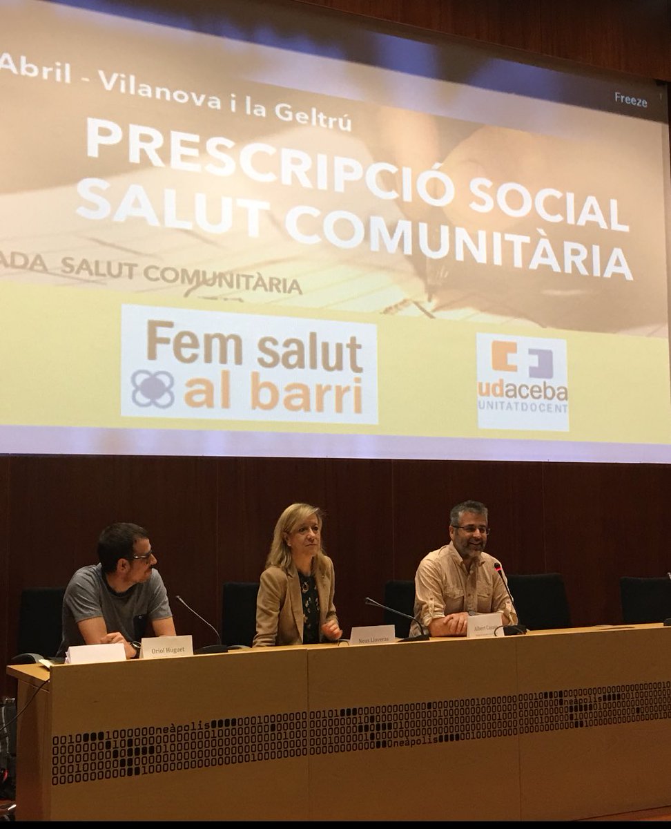 UDACEBA's tweet photo. Inaugurem la II #jornadacomunitariaudaceba Prescripció Social amb l’alcaldessa Neus Lloveras, @AlbertCasasa, @OriolHuguet @CAPIBaixaMar. Moltes gràcies! https://t.co/v7hfx5WDJH