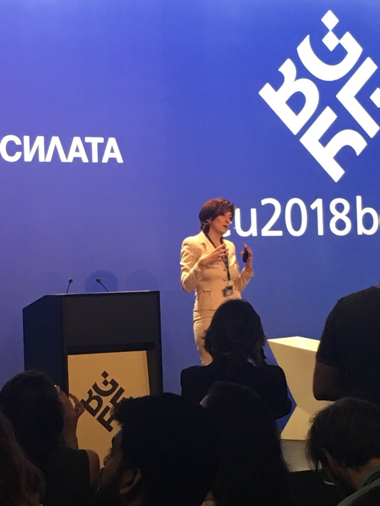 ISEempowered's tweet photo. ISE co-founder @SashaBezuhanova opens the SHEleader@digital 2018 Conference in Sofia. We are proud to have her on board as a great example of the SHELeader of the future @sheleaderconf https://t.co/Xa6GqvT5no