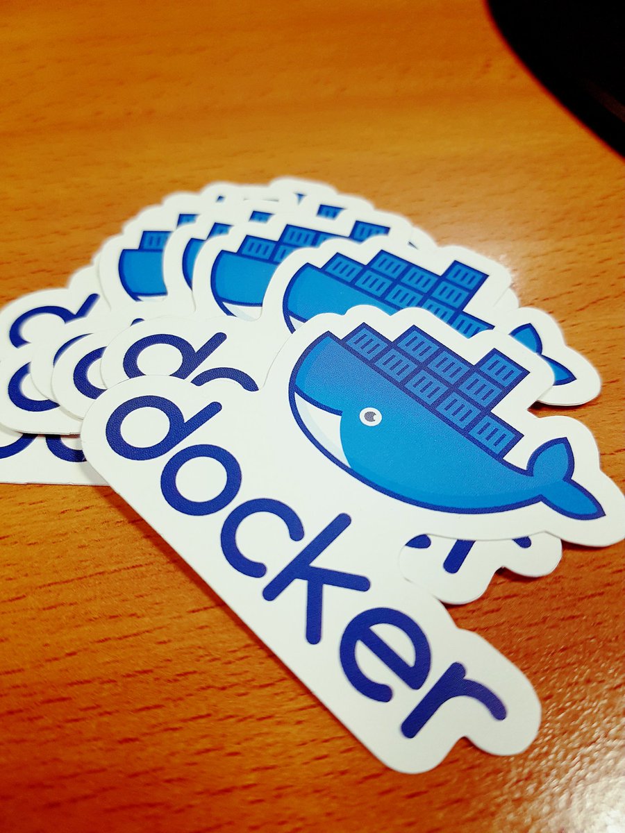DockerDonegal's tweet photo. Plenty of #docker goodies for tonight's #DonegalDocker #Meetup 😉 - Thurs 12th April. @LYIT #Letterkenny https://t.co/AsgJqCAS23