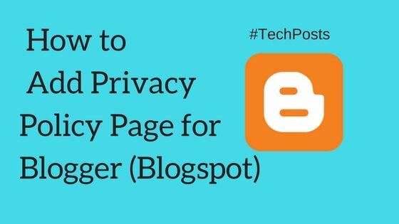 Techtips_post's tweet image. How to Create a Privacy Policy Page for Blogger #HowToArticle #BloggerTutorial
buff.ly/2GzXzhA