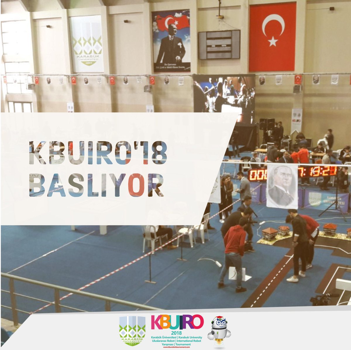 kbuiro's tweet photo. Karabük Üniversitesi Uluslararası Robot Yarışması, KBUIRO'18 Birazdan Başlıyor!

#kbuiro @trthaber @anadoluajansi @iha_karabuk @trtokul @trtspor @KBU3NisanTV #kbü https://t.co/euY7bVSObW