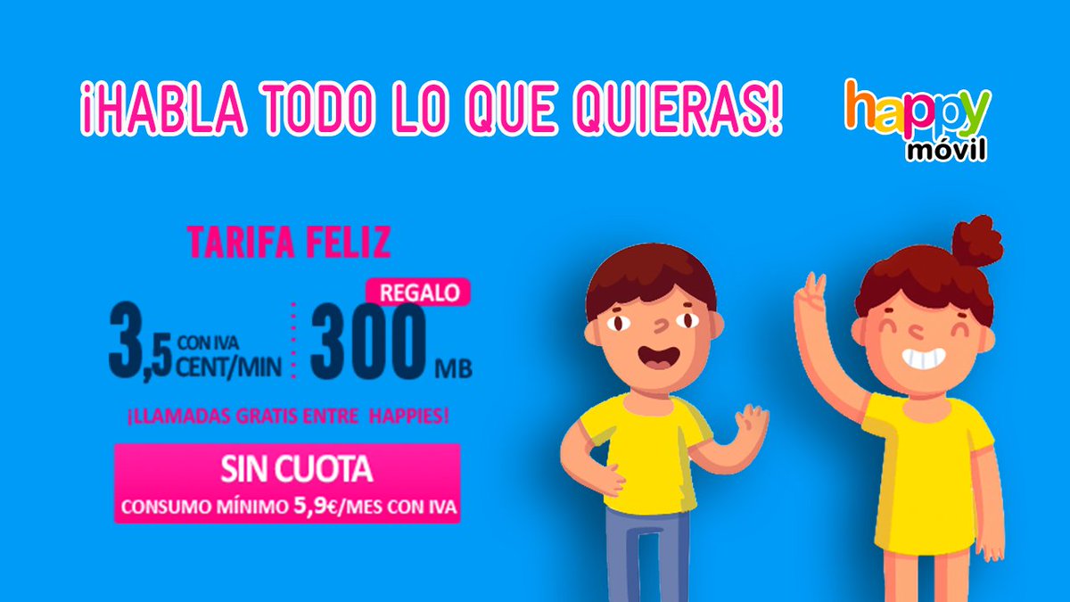 Llama a ese amigo con el que siempre pasas un buen rato. ¡Disfruta de la #Tarifa Happy! 👯‍♀️ #FelizJueves goo.gl/vMNRTo