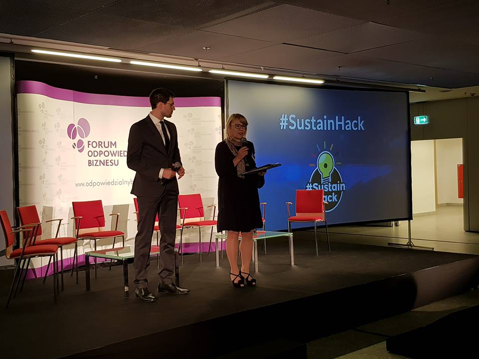 FOB_Poland's tweet photo. Zaraz poznamy wyniki 1. w Polsce #SustainHack, zorganizowanego przez @fob_poland i @ChallengeRocket w partnerstwie z Bankiem BGŻ BNP Paribas i Kompanią Piwowarską, które postawiły wyzwania konkursowe dla uczestników #ideachallenge #TargiCSR #CSRwPL https://t.co/TGS9mWnwVm