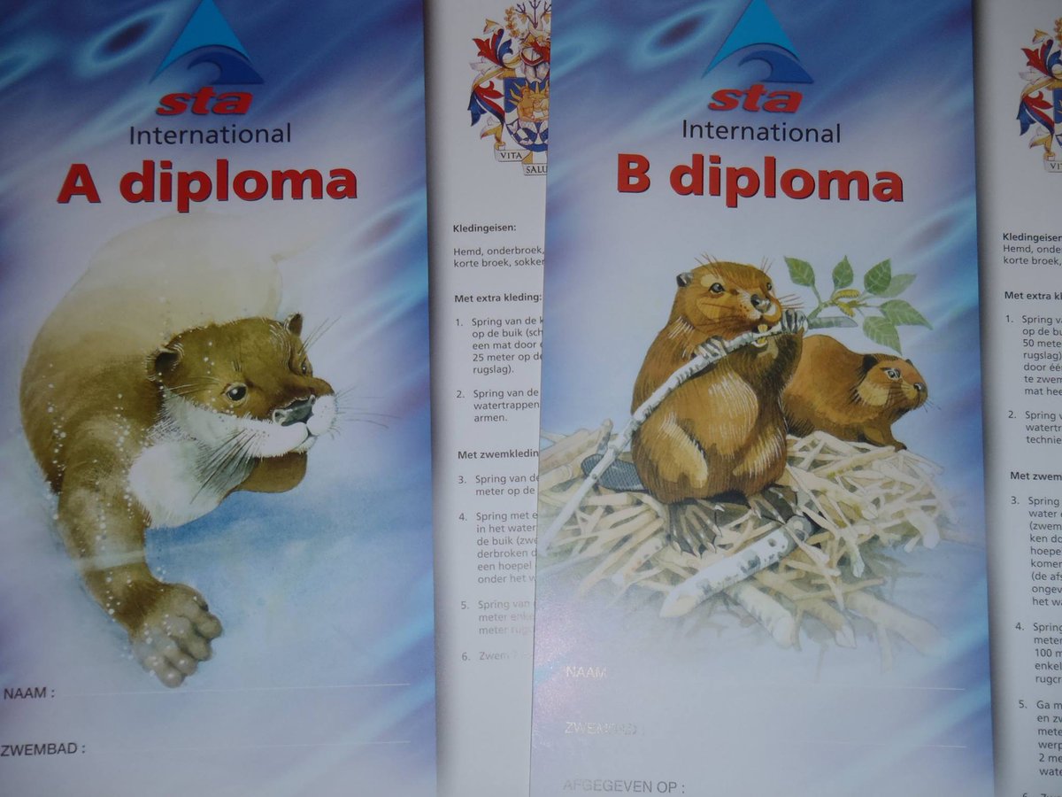 zonnewater's tweet photo. Na de reguliere lessen op zaterdag 21 april wordt er afgezwommen voor diploma A-B. Als uw kind voldoet aan de gestelde diploma-eisen ontvangt u een uitnodiging voor het diplomazwemmen.  Wij wensen de deelnemers veel succes. https://t.co/PIi3ySNTjn