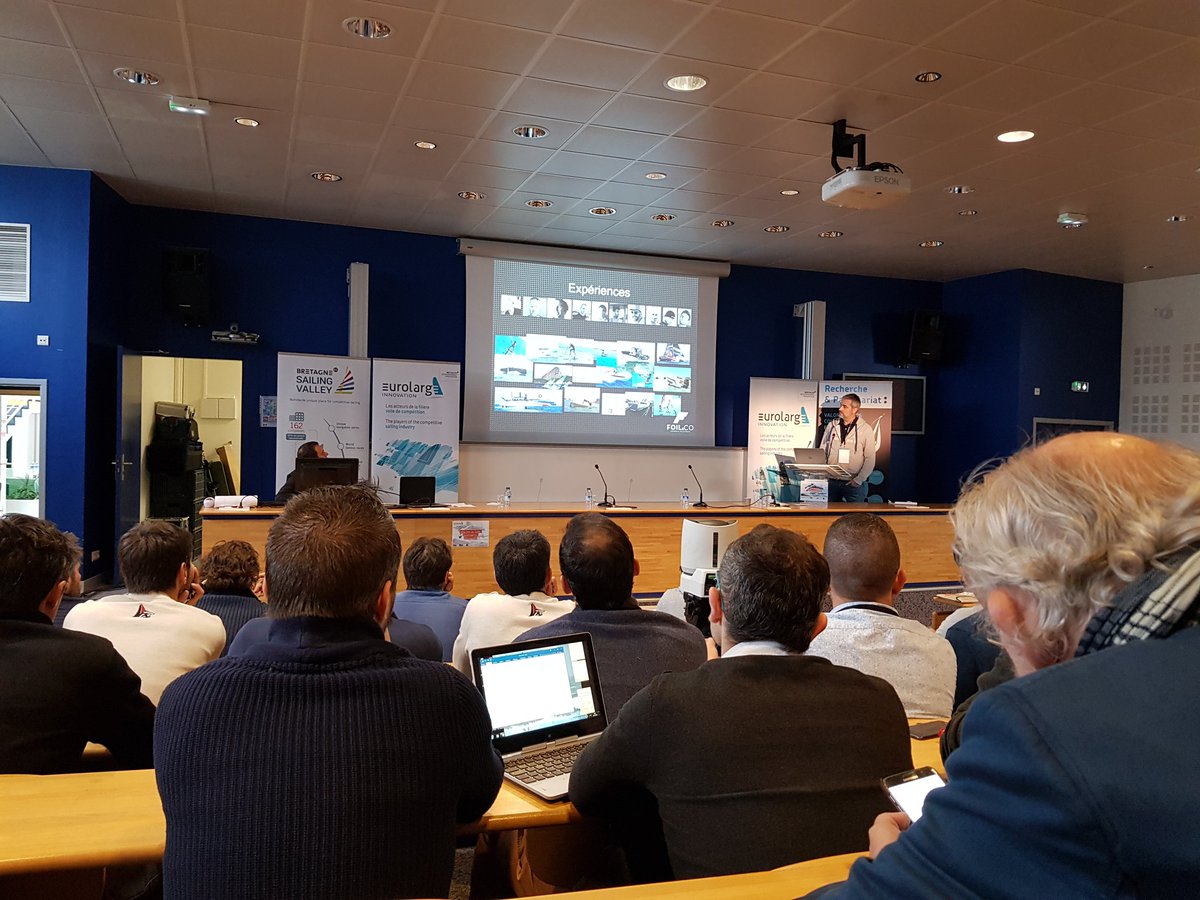 SlineSolutions's tweet photo. Streamline est présent à la Foil Racing Conference qui rassemble les professionnels du foil @eurolargeinnov #innovation #FRC2018 https://t.co/dXFi3hmgyj