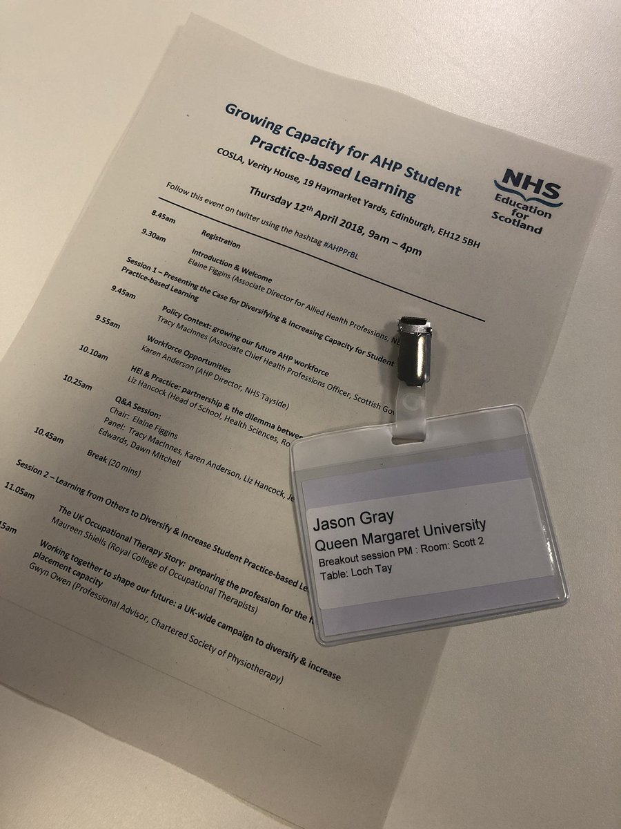 I am delighted to to attending the Growing Capacity for AHP Student Practice-based Learning Event today. The program looks amazing. #AHPPrBL #150leaders #yestoallopportunities