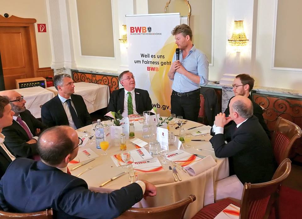 felber_c's tweet photo. Here during a #CompTalk with the Federal Competition Authority from Austria. Talking about competition and common good. #gwoe #ecg #ecogood #commongood https://t.co/Aq4VmwiSYK
